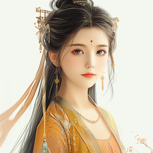 黄色古装女子