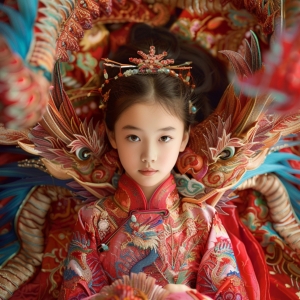 Midjourney绘画作品：小龙女
