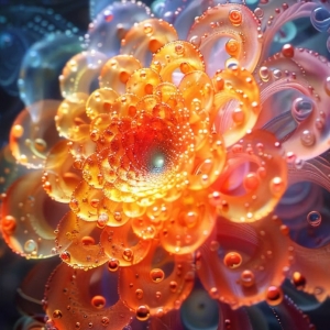 Midjourney绘画作品：模拟流体艺术作品